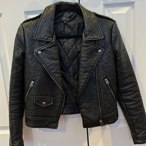 Topshop Faux Leather Jacket